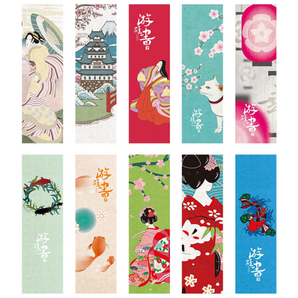 IC 30 st/pack Bokmärken i Vintage Stil Kawaii Retro Skolpapper 30PCS