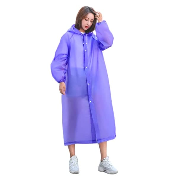 IC 2 stk. tyk, genanvendelig regnfrakke Fashion EVA Udendørs