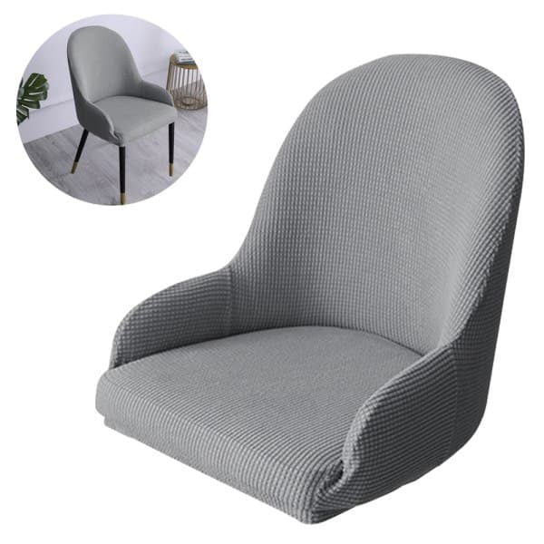 IC Stretch samettipeite uudelleenkäytettävä tuolinpäällinen Vaaleanharmaa