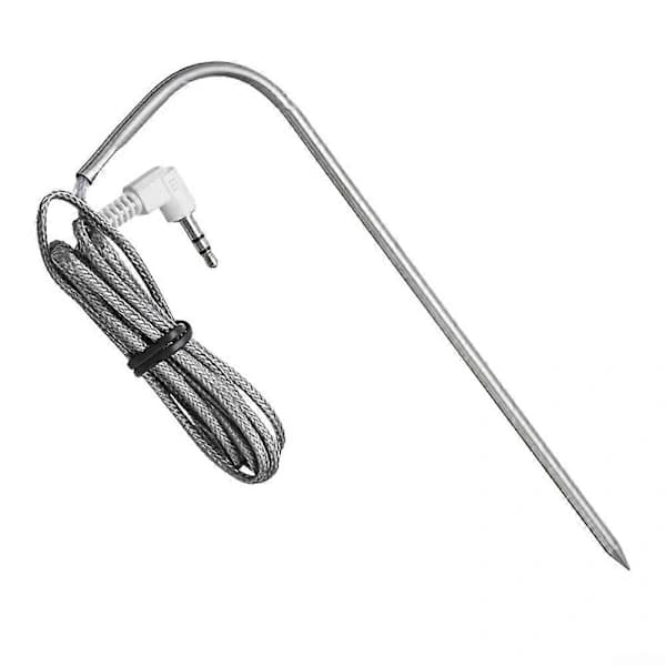 Ersättningsköttprob för Traeger Grill Rostfritt Stål PT1000 Digital Termostatsensor för BBQ Rökare Silver