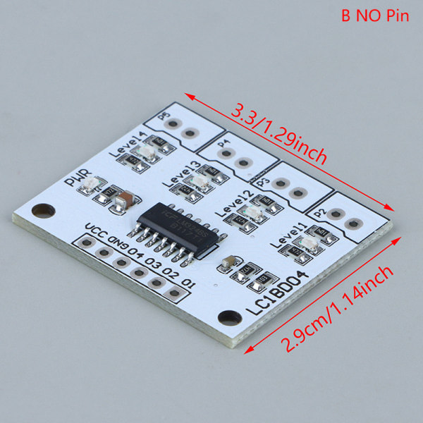 IC DC 5V 4 Digital vattenvätskenivåindikatorkortsensor för F B