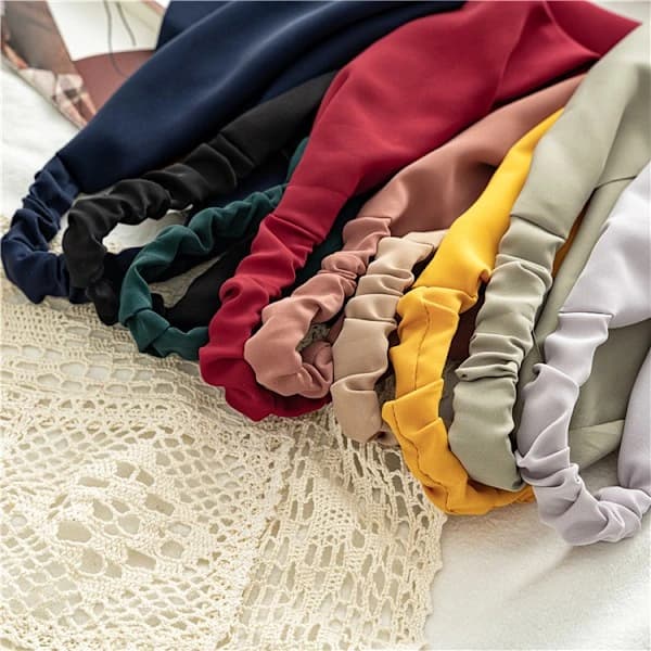 9-pack Hårscarf Hårband för Kvinnor - Elastisk Hårscarf Stor