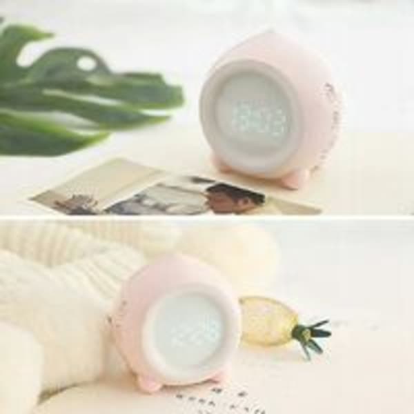 IC Bluetooth nattlampe Digital klokke Sleep Night Light for barn (blå)