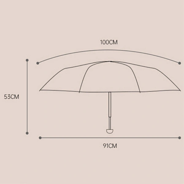 Sturdy Umbrella Anti-UV Foldable Compact with Capsule Case Black