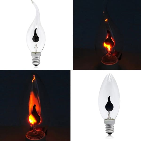 IC E14 E27 LED Edison-pære 3W 220V Flammebrannbelysning Lampara Tun 2