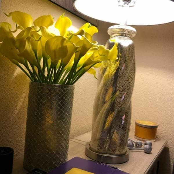 20 st Konstgjorda Calla Liljor, Real Touch Latex Bröllopsdekoration, Korall