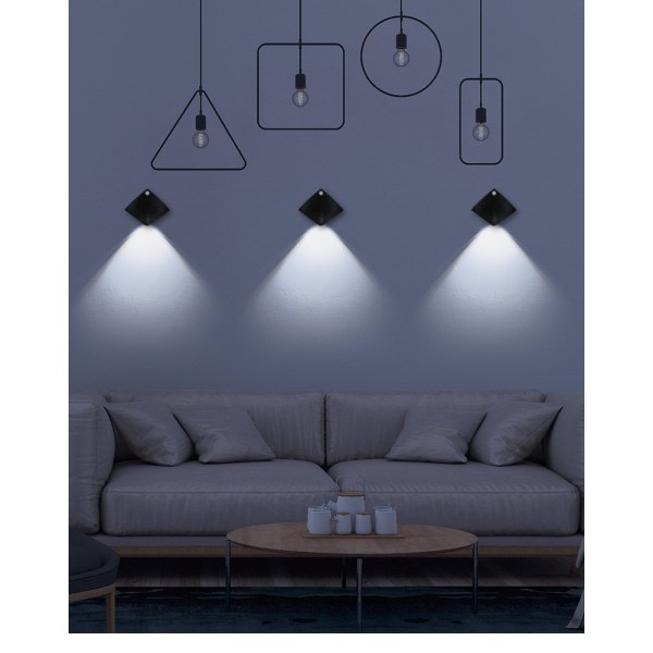 IC Kroppssensor LED Nattlampe Selvklebende Vegglampe