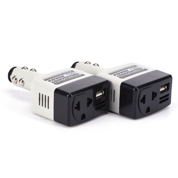 Bilströmsadapter DC 12V till AC-omvandlare 220V Mobilladdare