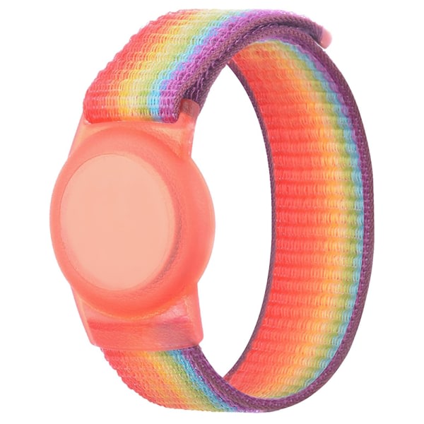 Apple AirTag Etui Tag GPS Tracker Holder Armbånd Regnbuefarver IC
