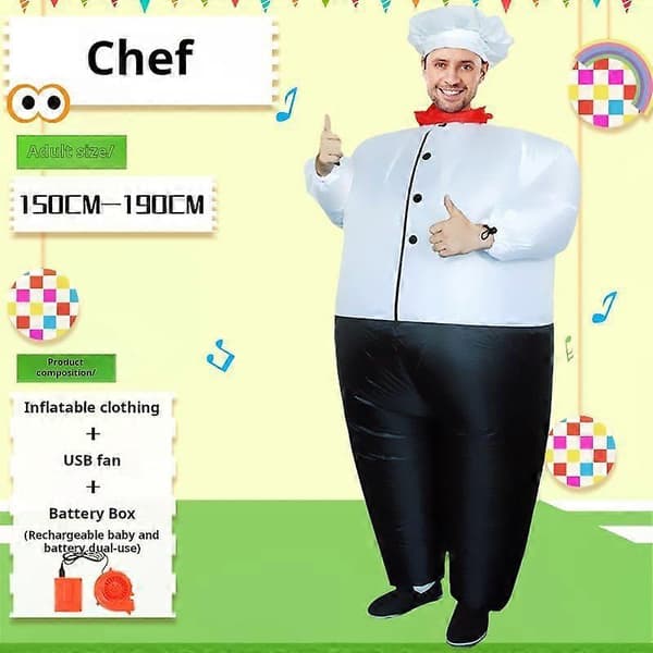 Rolig Kock Uppblåsbar Kostym