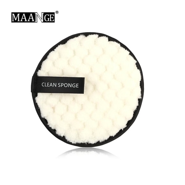 1/3 stk mikrofiber sminkefjerner Håndkle Gjenbrukbar rengjøringsklutputer Ansiktsrens Plush Puff Foundation Hudpleieverktøy Hvit 1stk