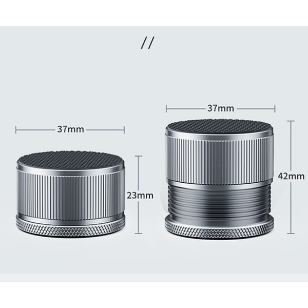 IC Risers Justerbar, 2-pack metallstigare, halkfri silikondyna, tunga soffhöjare grey