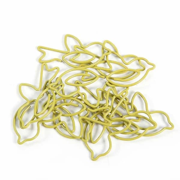 Dove-shaped Paperclips, 12 pcs, Multifunctional, Thickened, Compatible for Office and Home Use