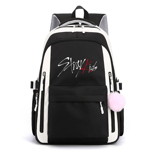 Stray Kids Kombination af samme koreanska ryggsäck skolväska Ryggsäck koreansk stil studentväska for män och kvinnor null ingen