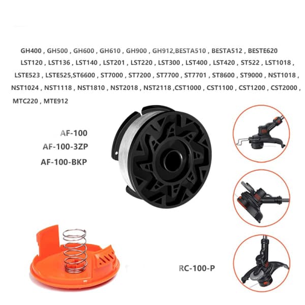 IC AF-100-3ZP Ruoholeikkuri Vaihtosarja Nylon Trimmeripää