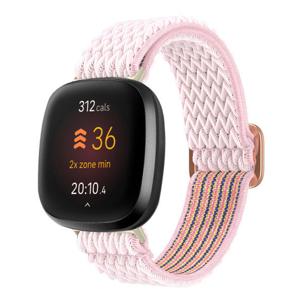 Kompatibelt vevd nylonarmbånd for Fitbit Versa 3/Sense - Armbånd