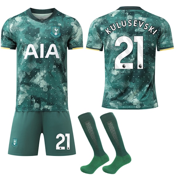 Tottenham Hotspur bortaställ för barn och vuxna 2024-2025, fotbollströja nr 21 Kulusevski L