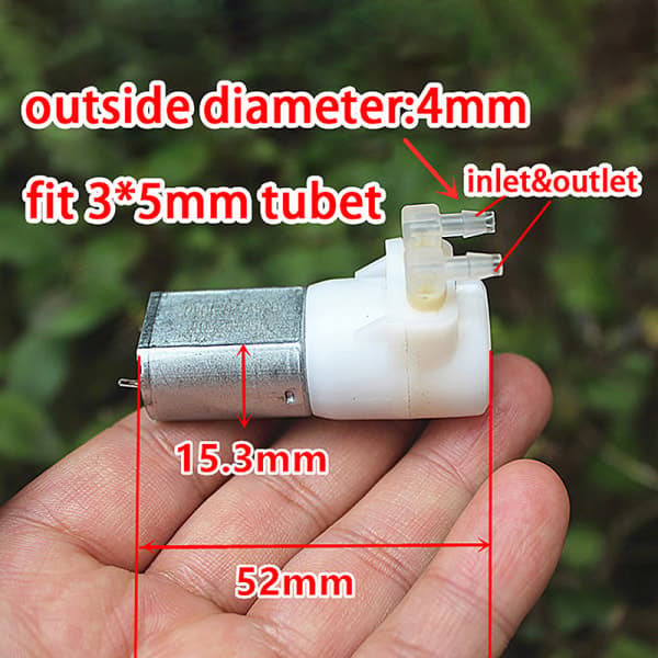 IC Peristaltisk pump 3,7V Mini vattenpump 130 Självsugande pump Cir