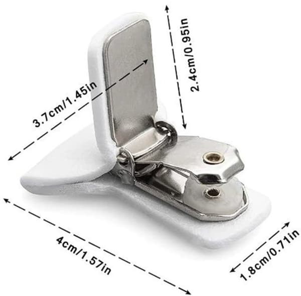 Quilted - Duvet Clips - Sheet Clips - 12 - Pieces - Sheets - Sturdy - White - Clips