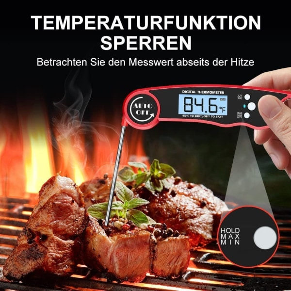 IC NOE Digital Kötttermometer, Köks Termometer för Snabb Avläsning