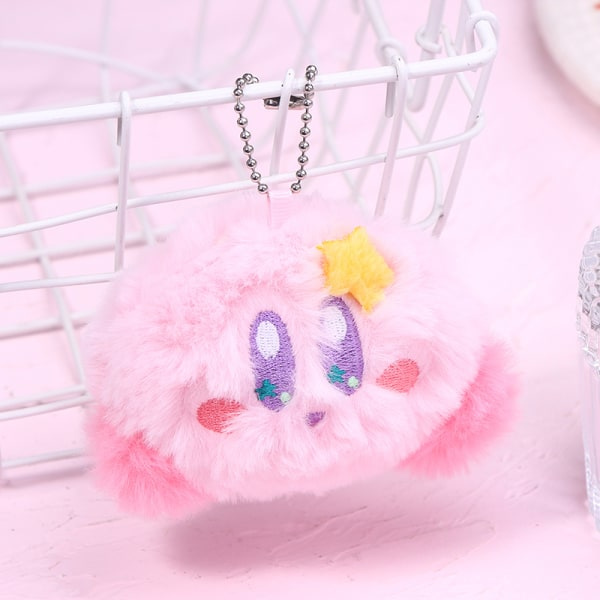 IC Tecknad Anime Kirby Plysch Dock Nyckelring Mjukfyllda Dockor Keyr