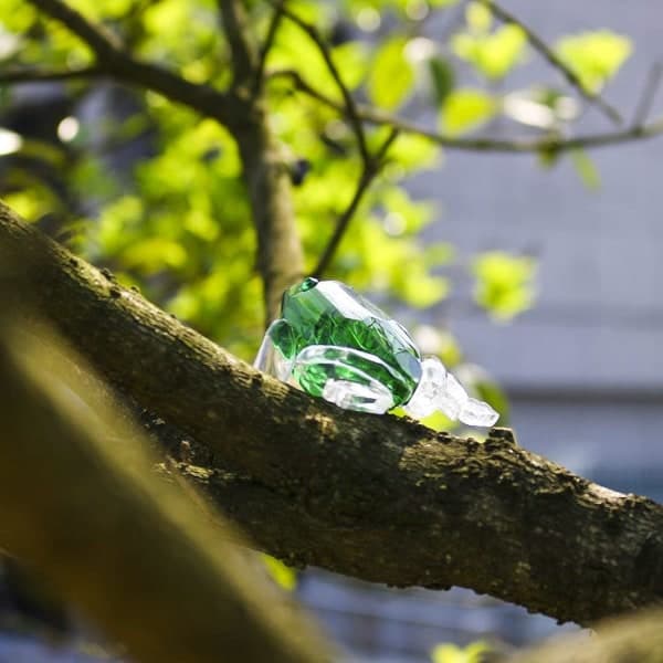 IC Liten Kristallgroda Figur Samling Glas Djur Pappersvikt