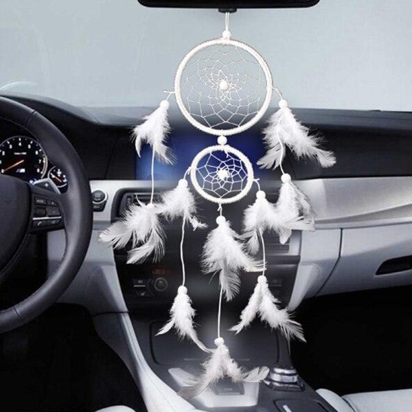 IC Feather Dream Catcher Vindklokker Bilinteriør Hjemvæg Dreamc Sort