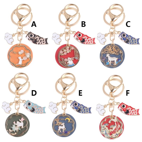 Kinesisk vindnyckelring Rabbit Cat Keyring D D IC