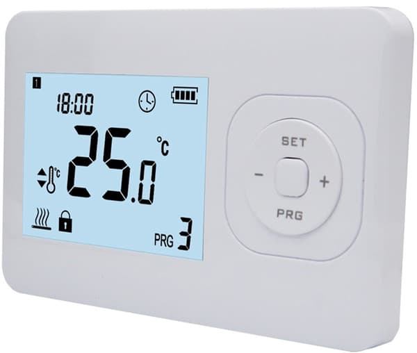 Digital Programmerbar Termostat för CV-panna 2-tråds On/Off Trådbunden Rumstemperaturregulator med LCD-display för Hemuppvärmning