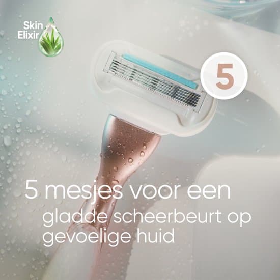 Smooth Sensitive Rakbladsrefiller för kvinnor, 5-blad med Aloe Vera-smörjning, 10-pack