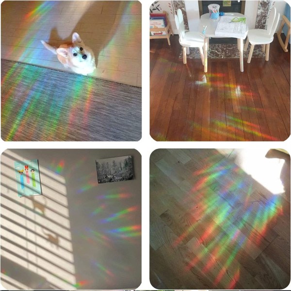 IC Ballerina Sun Catcher Rainbow Prism elektrostaattiset tarrat