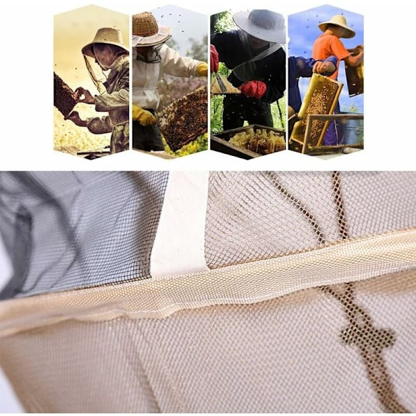 Mehiläishoitajan hattu hunnulla, polycotton-mehiläishuntu, mehiläishoitajan hattu, hyttysverkko, kärpäsmaski, ulkokalastus päähine, kasvosuoja