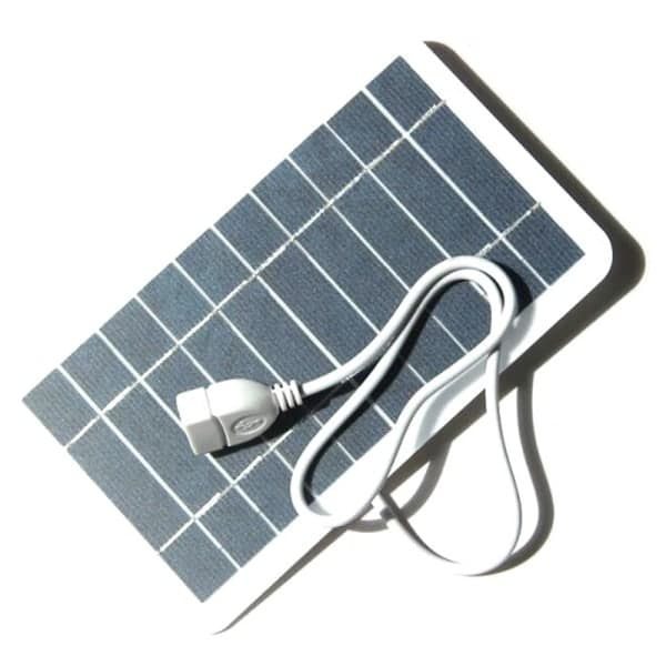 IC Solpanel solcelleanlegg for mobiltelefon batterilader Svart