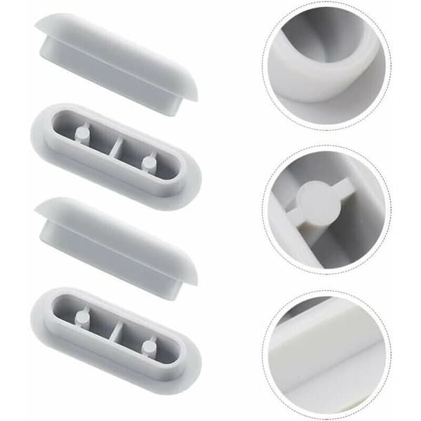 Pieces Universal Toalettsete Buffer Universal Støtdempere Toalettsete Buffer Kit Plast Toalett Bumper Erstatning, av DEBUNS