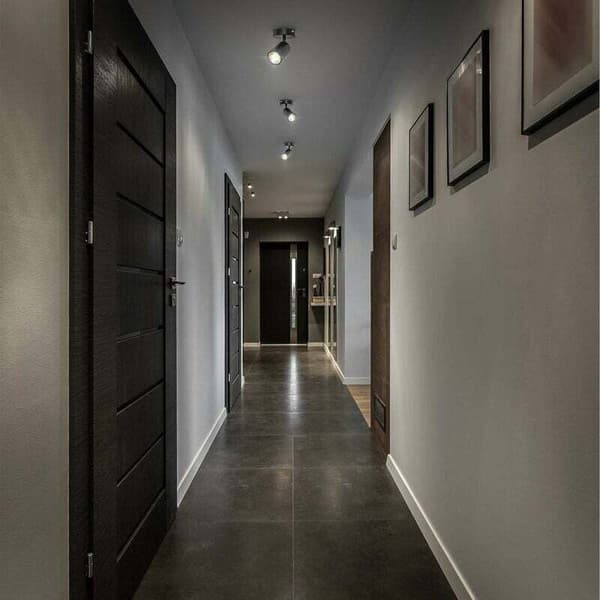 Loftspot, indendørs spotlight, drejelig, justerbar, mat sort