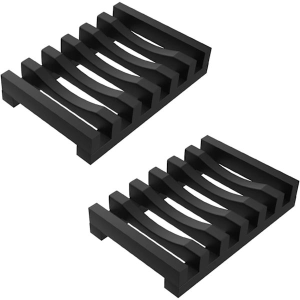 1 pc Silicone Soap Dish with Self-Draining Function