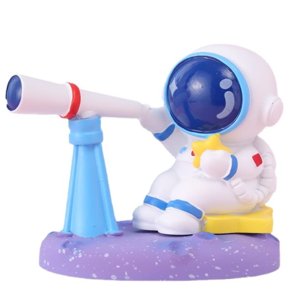 IC Happy Planet Blind Box Creative Spaceman Astronaut Blind Box Doll Tide Play Figur (Happy Planet Whole Box of 4 Set)