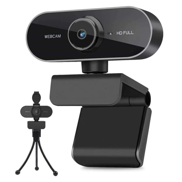IC Webcam med mikrofon, 1080P kamera til PC Laptop Desktop, USB