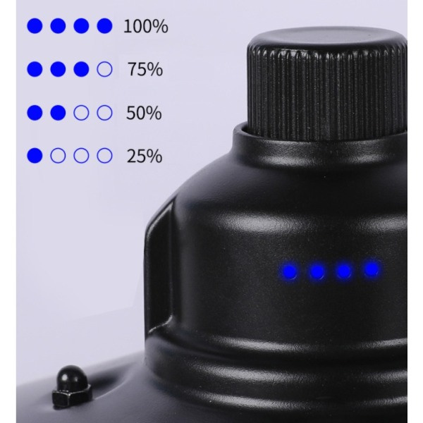 IC Bærbar multifunksjonell LED-teltlampe for camping (grønn)