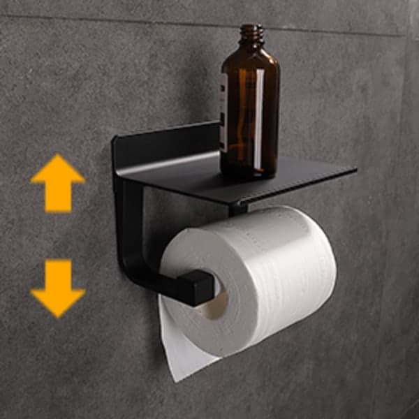 IC Sort Toiletpapirholder Toiletpapirholder Ingen boring