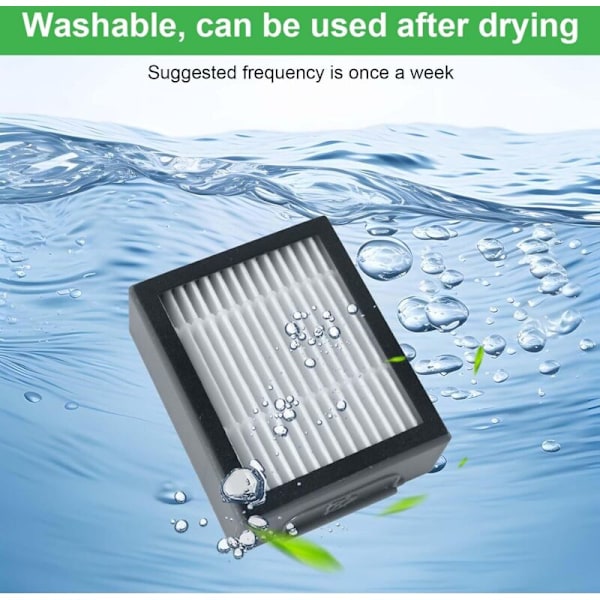 Roomba E5 E6 i7 j7 Filter Erstatningssett 3-Pakning Kompatibel med i1 i3 i3+ e5154 e5158