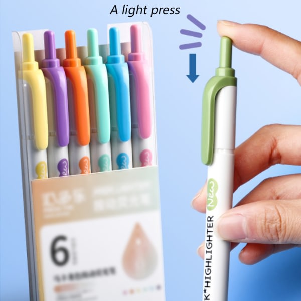 IG 5 st överstrykningspennor Färgade tusch & pennor No Bleed Multicolor Morandi color