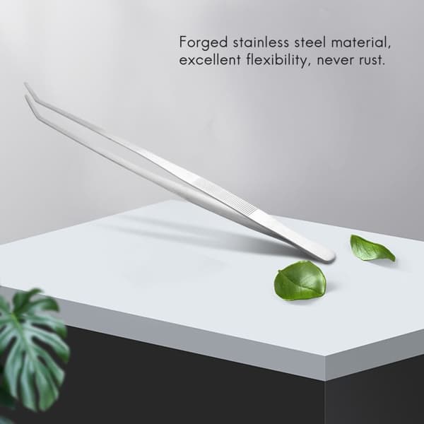 48 cm Lange Buede Pinsett i Rustfritt Stål for Akvarieplanter