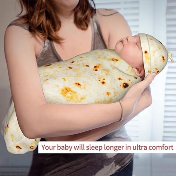 Burrito baby, blød tortilla baby Varm filt stil 1