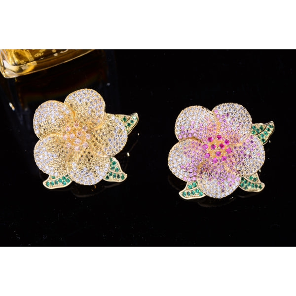 IC CNE Elegant kamelia zirkonbrosch