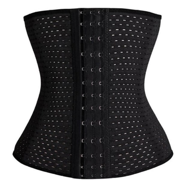 IC Træningskorset / Waist Trainer til Timeglasfigur, M - Sort Black M