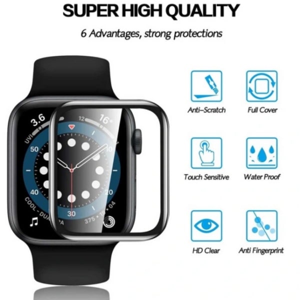 IC 3-pack 44 mm skärmskydd för Apple Watch 8/7/6/5/4