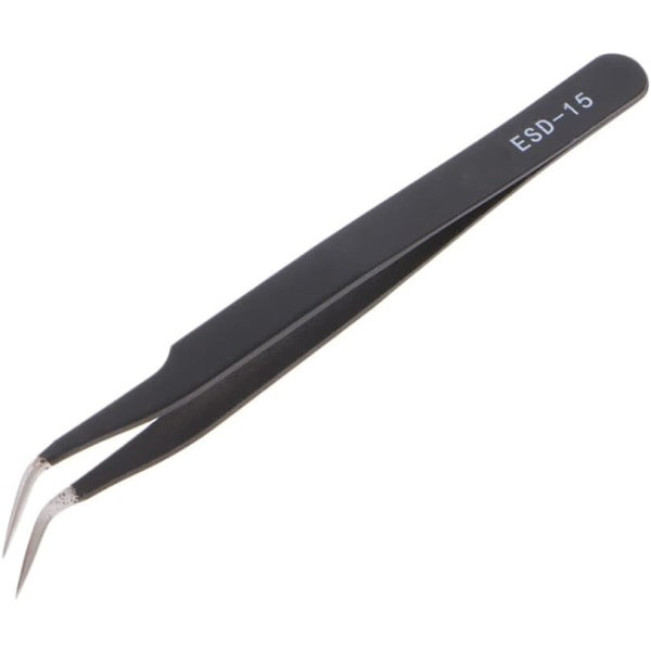 Dekorationspincett, 1 bit antistatisk armbåge pincett i rostfritt stål Form Sugarcraft Tool