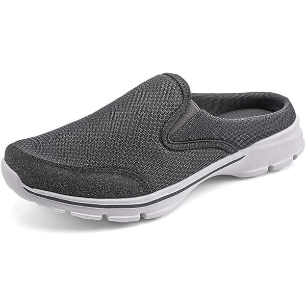 IC Herr Open Back Sneaker Clogs Stickade Mules Skor Lättvikts Andningsbara Tofflor