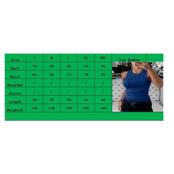 IC VICHYIE Damlinne sommar ärmlös Basic Cami Top Shirt